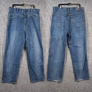 Marithe Francois Girbaud CarpenterJeans Mens 38x31 Vintage Baggy Wide Barrel Y2K